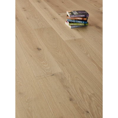 Boston Engineered Real Wood Oak Brushed White Grain UV Oiled