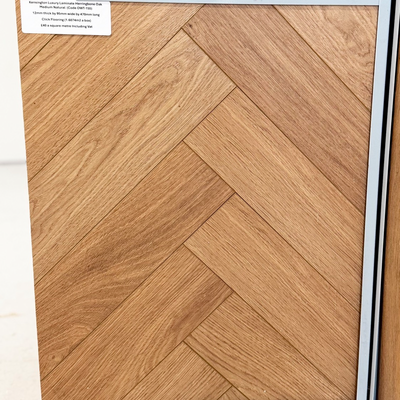 Kensington Luxury Laminate Herringbone Oak Medium Natural