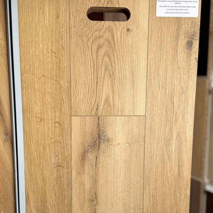 Kensington Luxury LVT Oak Raw Vintage Plank