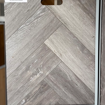 Kensington Luxury LVT Herringbone Oak Smoked Grey