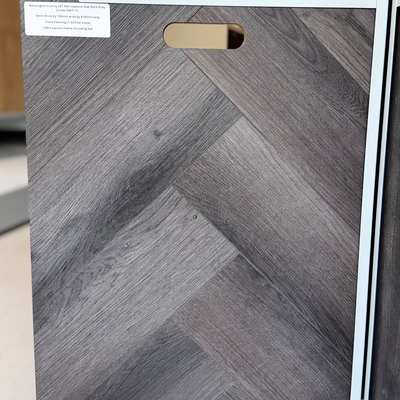 Kensington Luxury LVT Herringbone Oak Dark Grey