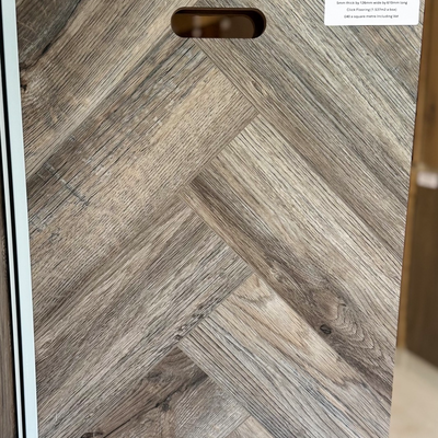 Kensington Luxury LVT Herringbone Oak Vintage Distressed