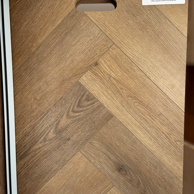 Kensington Luxury LVT Herringbone Oak Brown Vintage