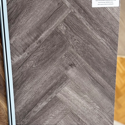 Kensington Luxury Laminate Herringbone Oak Grey Vintage