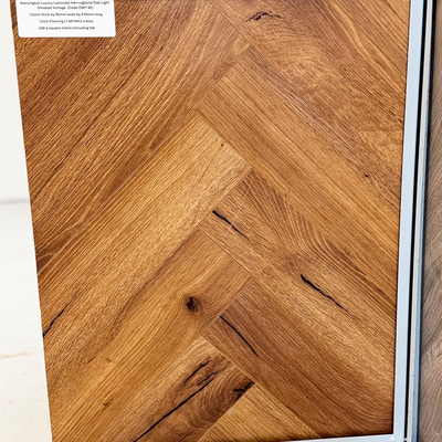 Kensington Luxury Laminate Herringbone Oak Light Smoked Vintage