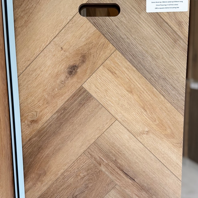 Kensington Luxury LVT Herringbone Oak Smoked Vintage