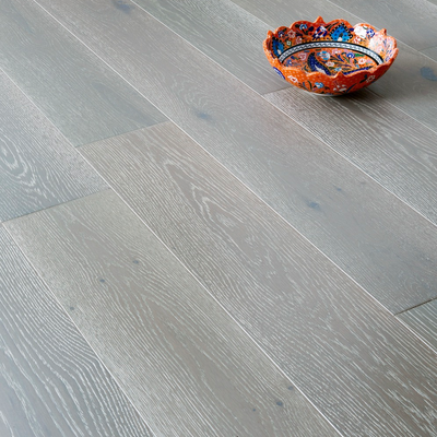 Boston Engineered Real Wood Oak Lightly Brushed Grey with Limed Grain UV Oiled