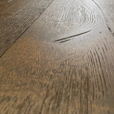 Boston Engineered Real Wood Oak Antique Distressed Brushed Dark Smoked UV Oiled
